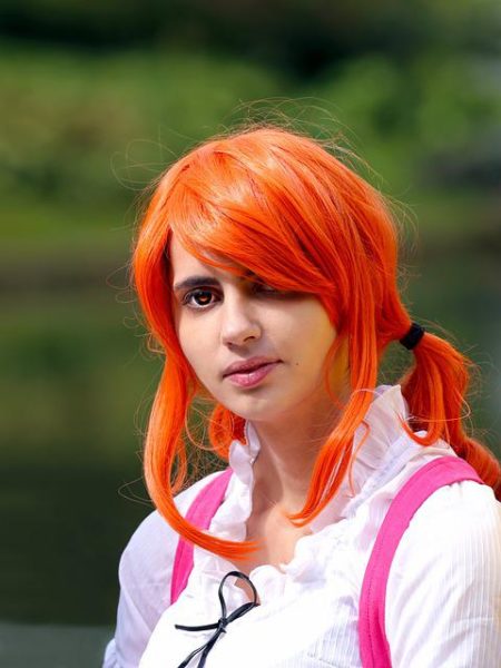 Femme cosplay de One Piece